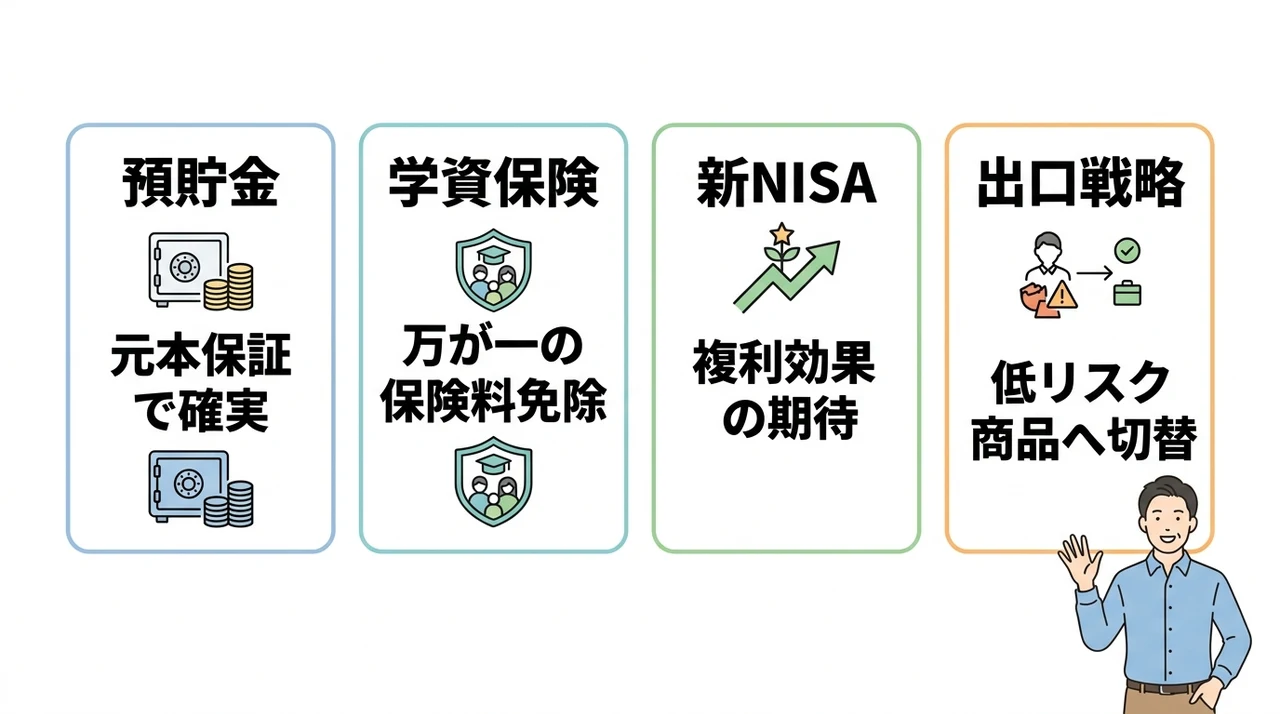 教育資金の準備方法と新NISA活用