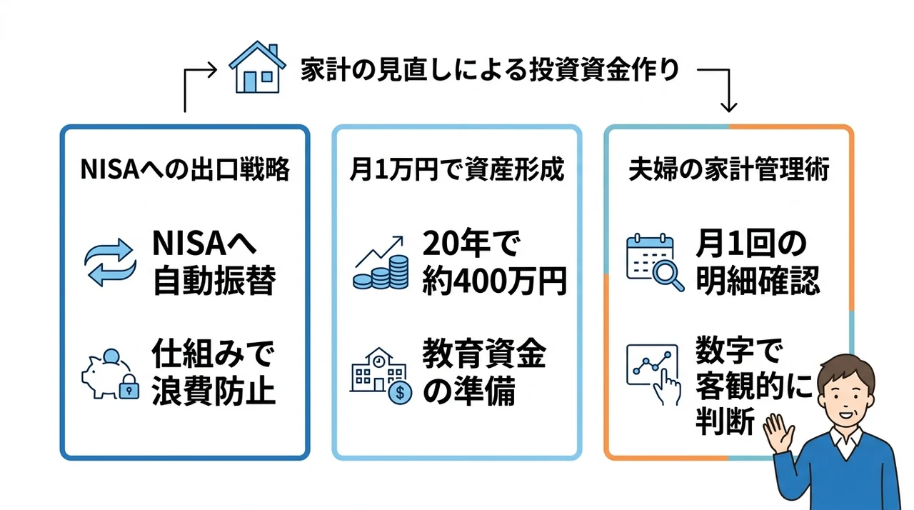 家計の見直しで投資資金を作る発想