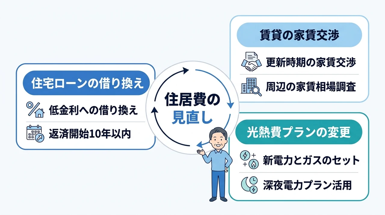 住居費の見直しで大きな節約効果