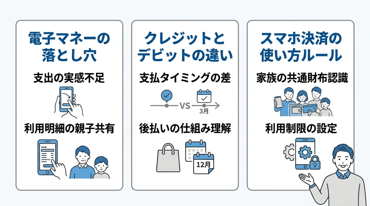 キャッシュレス時代に必要な親子の金融教育
