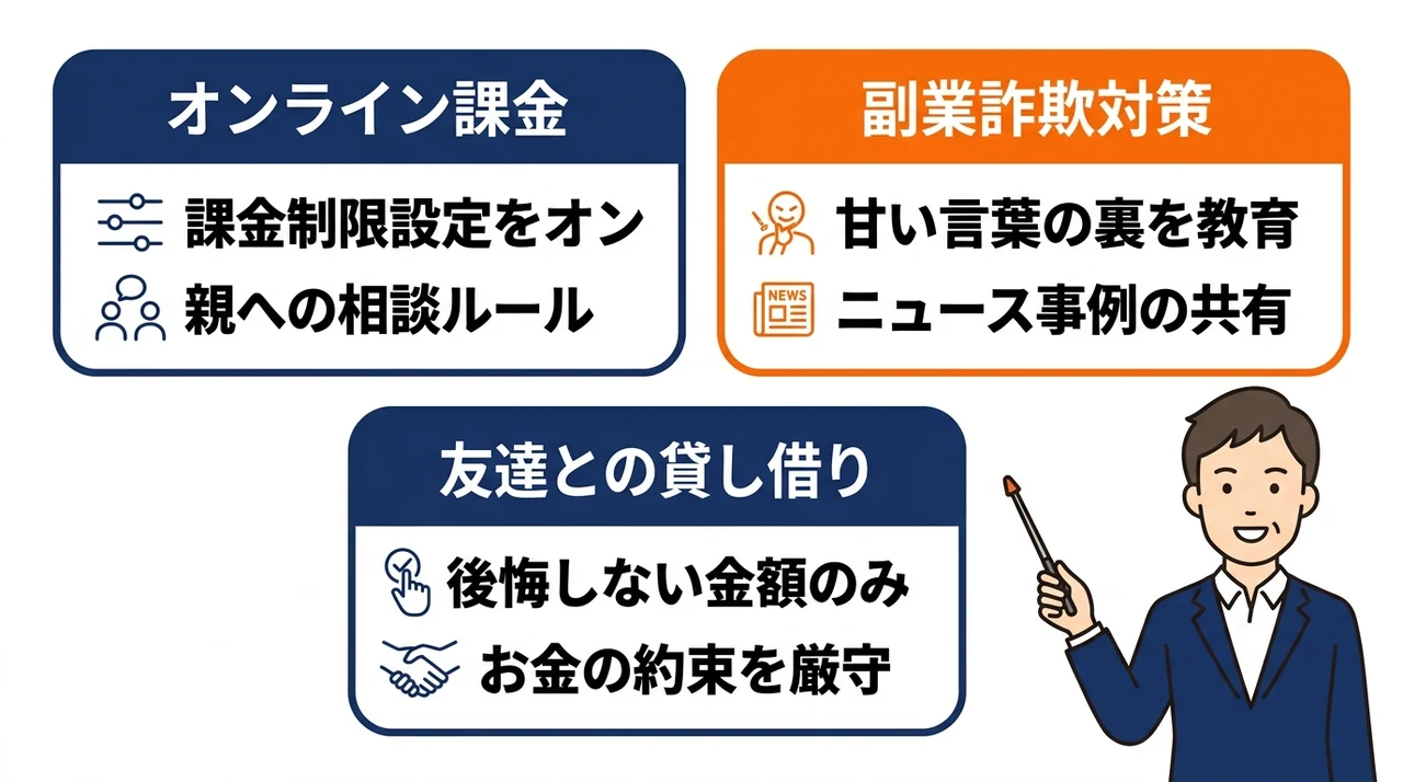 親が知るべき金融トラブルと防犯教育