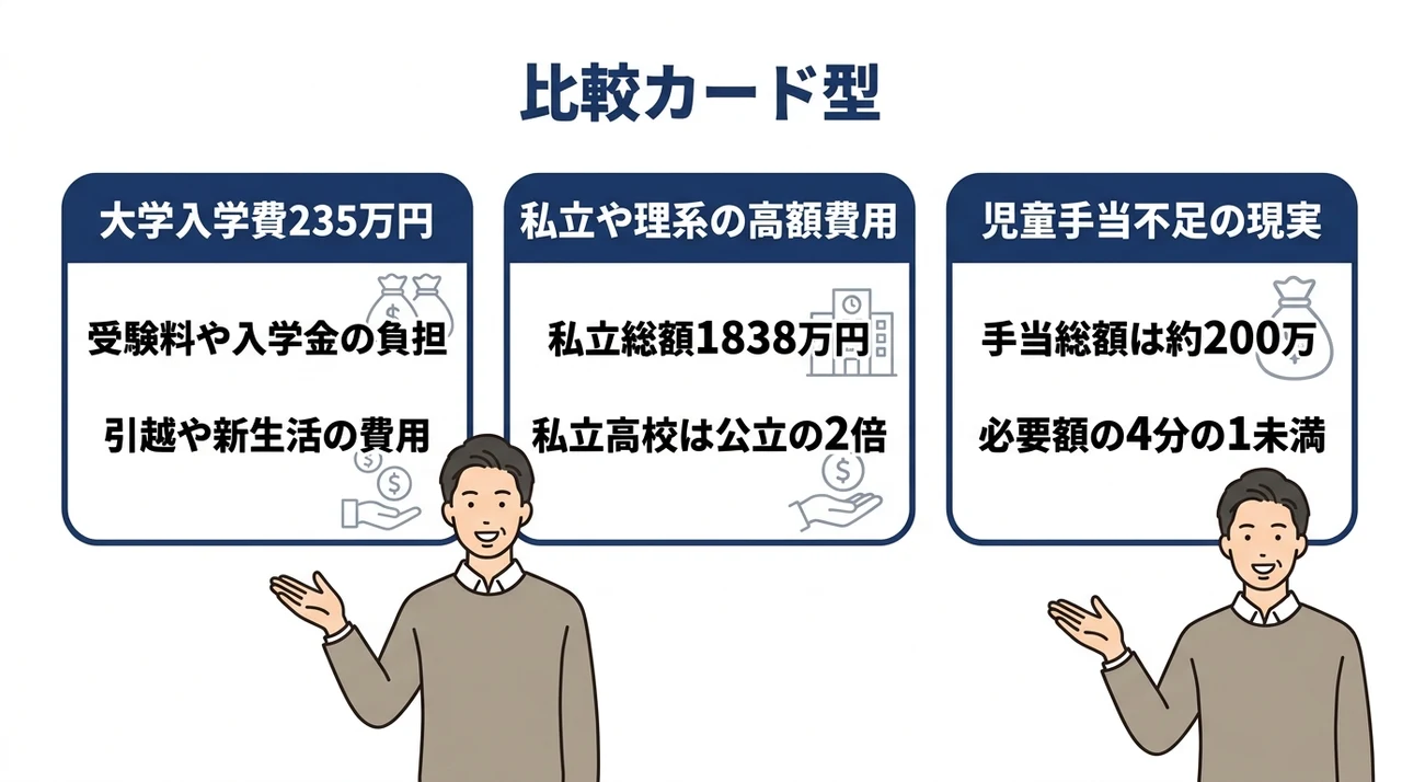 教育費にいくらかかる？最新の衝撃データ