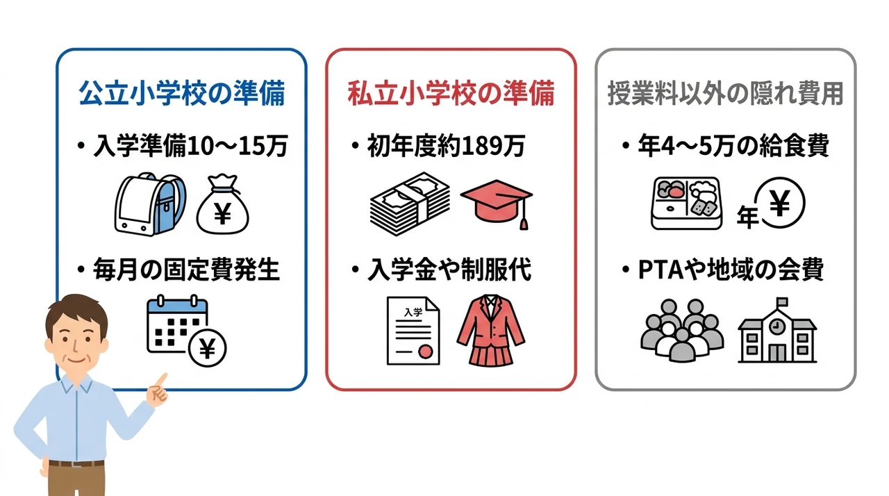 公立と私立でここまで違う費用の実態